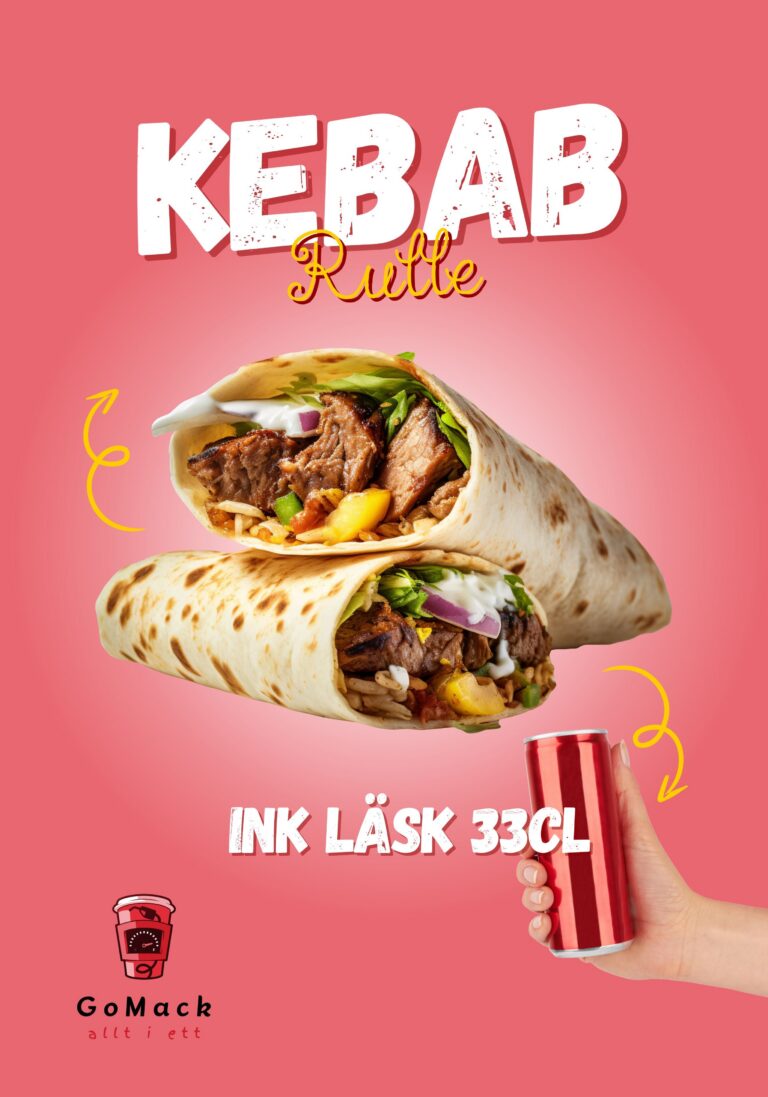 kebabrulle med dricka